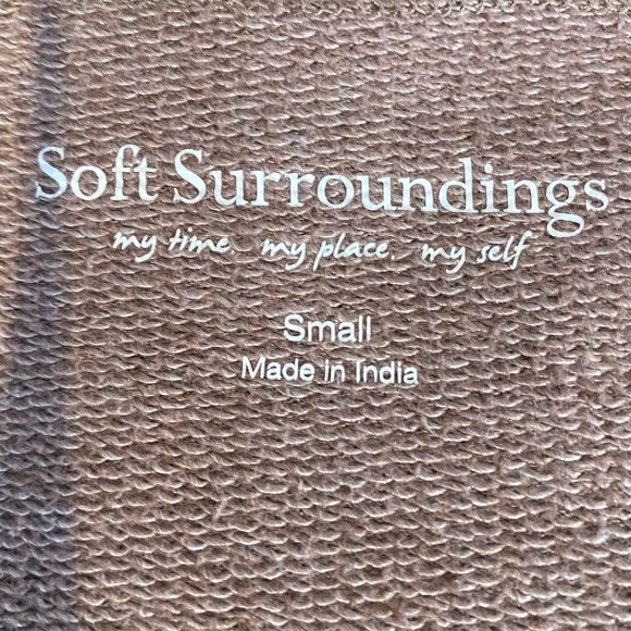 Soft Surroundings Women S Embroidered Pullover V Neck velvet applique Sweater - Picture 10 of 11